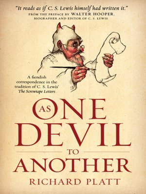 cover image of As One Devil to Another
